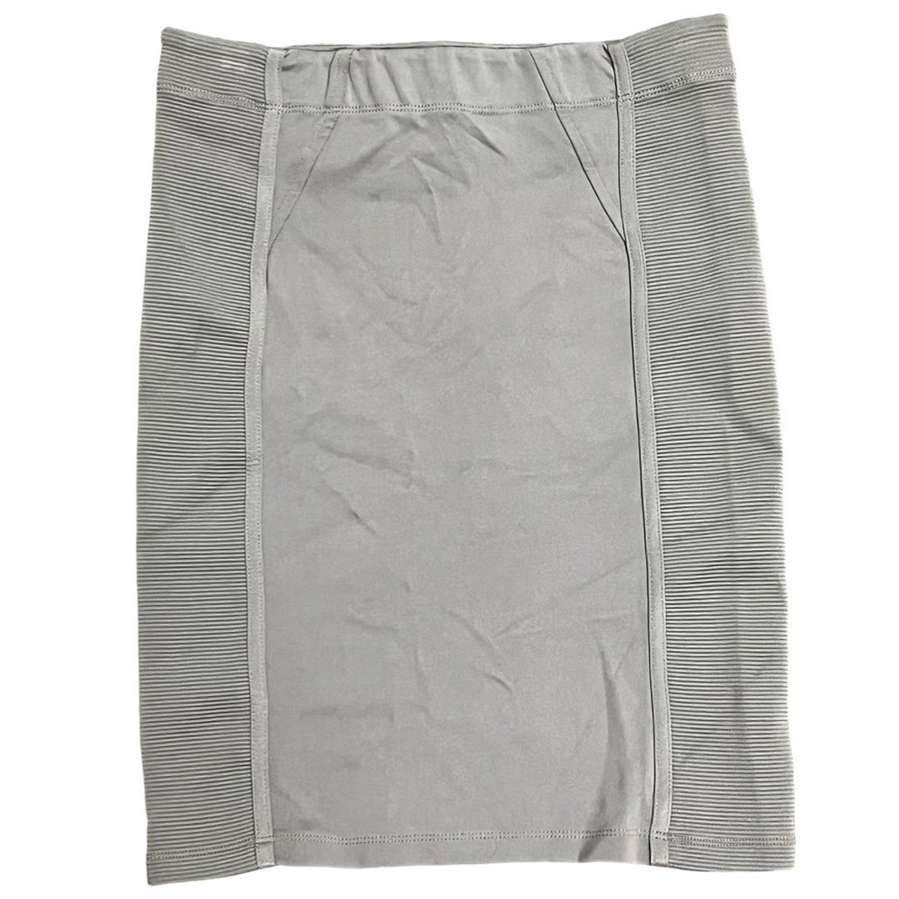 BCBGMaxAzria Light Gray Bodycon Stretch‎ Pencil Skirt, Women's Size Small